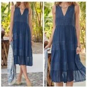 Sundance Eyelet Midi Dress, Size Small